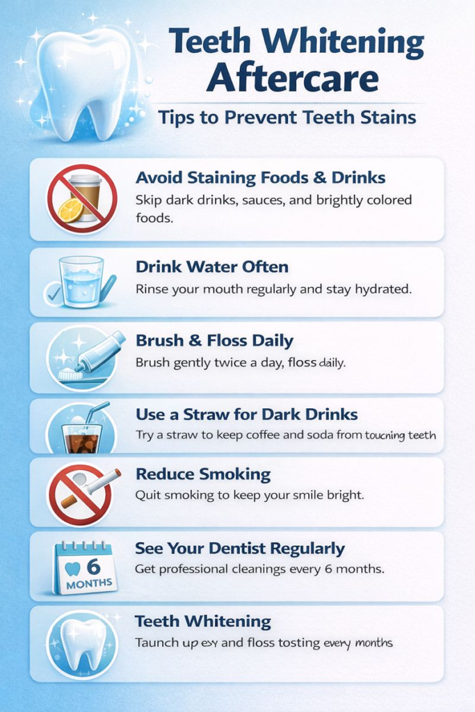 Teeth whitening timeline
